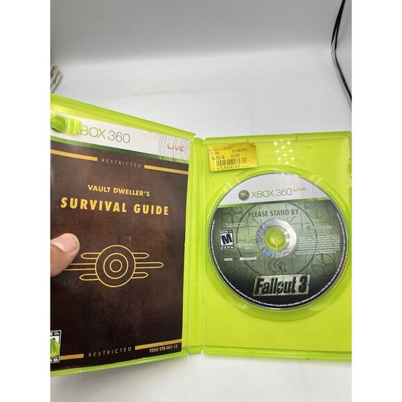 Fallout 3 (Microsoft Xbox 360, 2008) CIB Complete W/ Manual Tested Working - Picture 3 of 7